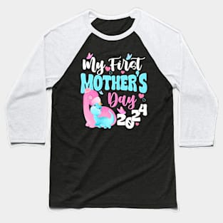 My First Mothers day 2024  Mom Mothers Day Baseball T-Shirt